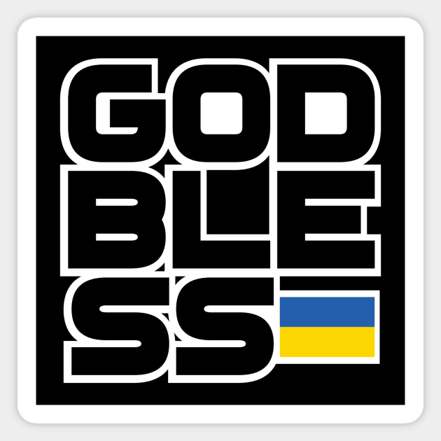 GOD BLESS UKRAINE Sticker by Obedience │Exalted Apparel